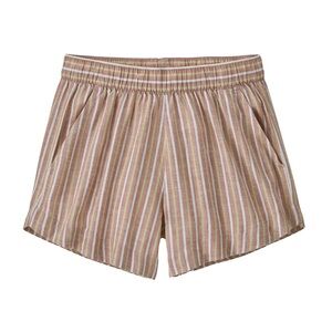 Patagonia Women's Garden Island Pull On Striped Shorts in Evening Mauve Size XS